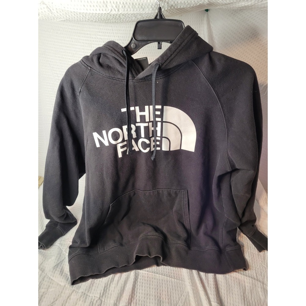The North Face Womens‎ Black Logo Pullover Hoodie Sweatshirt Large